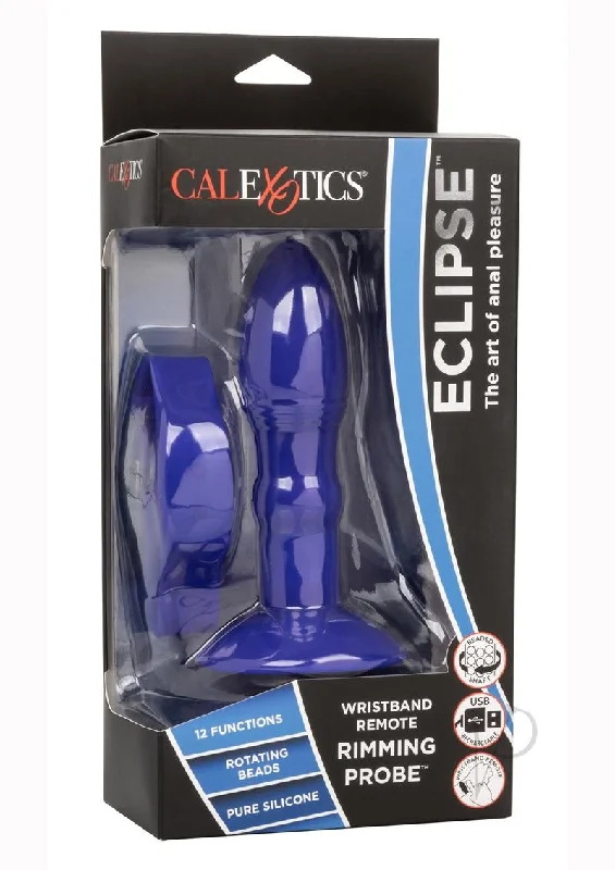 Anal toys for private moments-Eclipse Remote Rimming Probe Blue