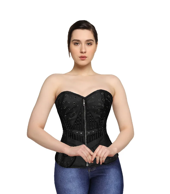 corset top with sleeves-Bustomet Gothic  Reporter Overbust  Corset