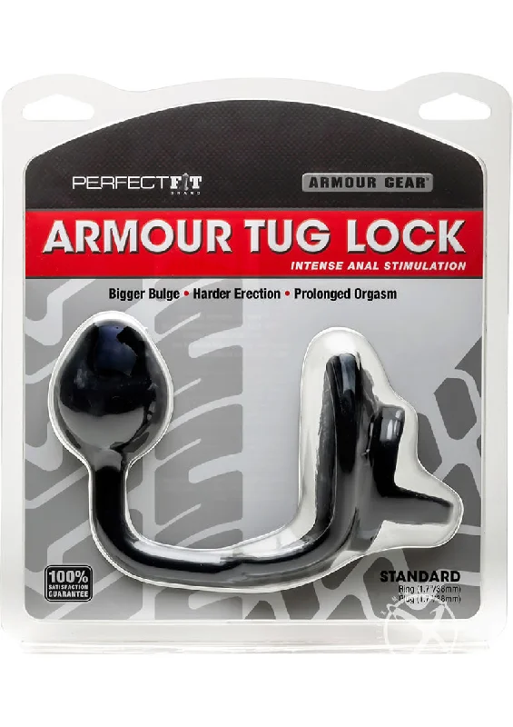 Anal toys with high-end feel-Armour Tug Lock Black