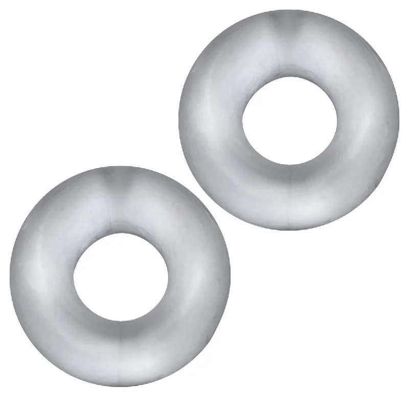 cock ring for deep pleasure-Hunkyjunk Stiffy Bulge Cock Ring 2 Pack Clear Ice