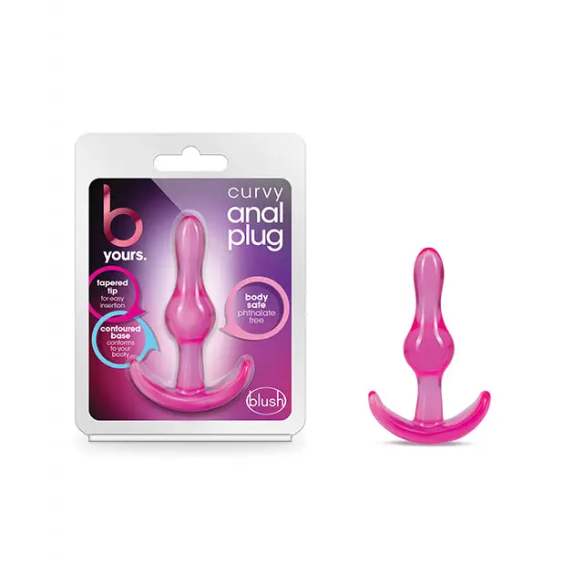 Anal toys with powerful settings-Blush B Yours Curvy Anal Plug