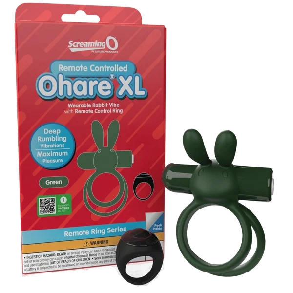 cock ring for performance-Remote Control Ohare XL (Green)