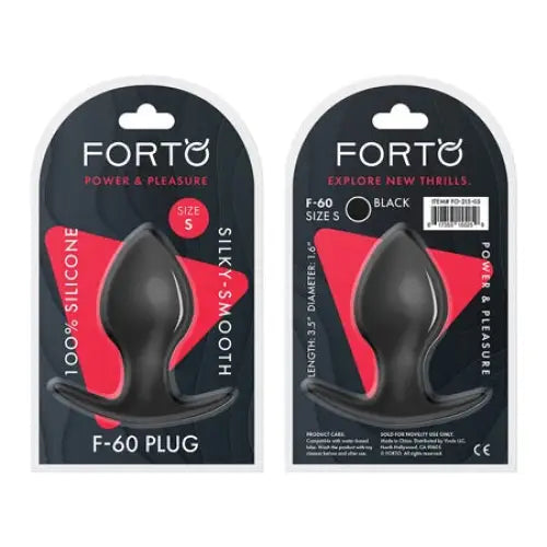 Anal toys with multiple speeds-Forto F-60 Spade Silicone Anal Plug