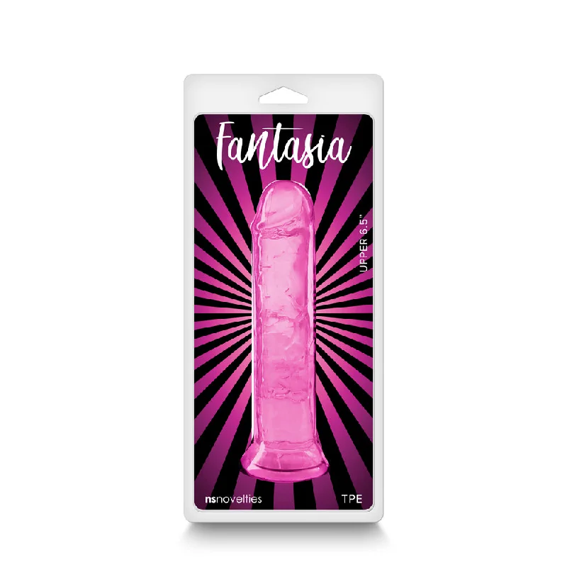 vibrating waterproof dildo-Fantasia Upper 6.5 in. Jelly Dildo Pink