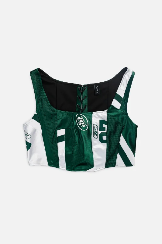 corset dress for festival-Rework NY Jets NFL Corset - XL