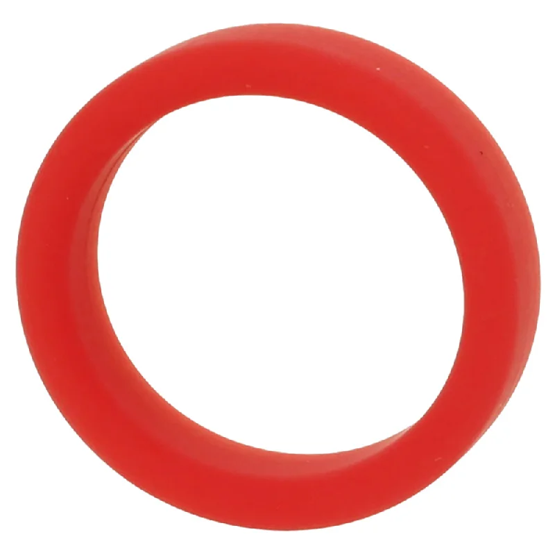 cock ring gift ideas-Soft Silicone C-Ring in Red