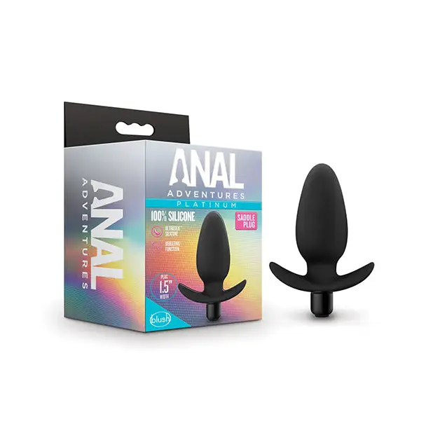 Anal toys with easy maintenance-Blush Anal Adventures Platinum Silicone Vibrating Saddle Plug