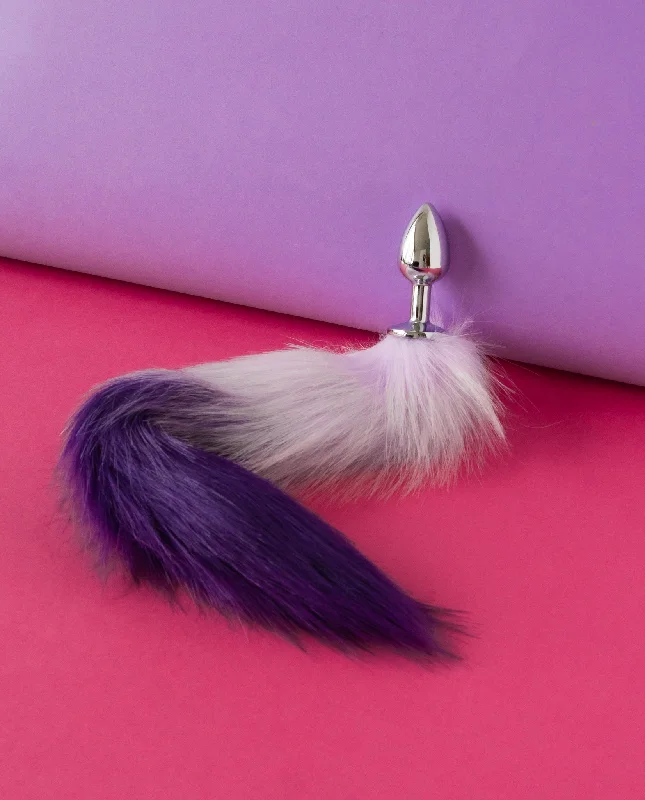 Anal toys for erotic journeys-Mulberry Fox Tail Anal Plug