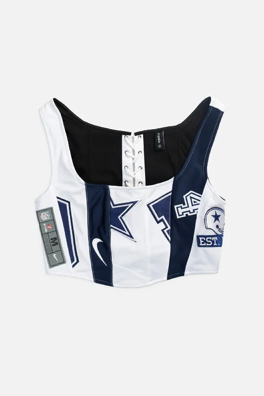 corset for dance performance-Rework Dallas Cowboys NFL Corset - M