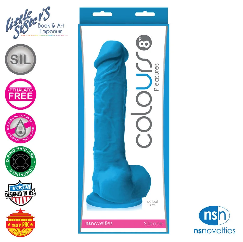 silicone dual density dildo-Ns Novelties Colours Pleasures 8" Dildo