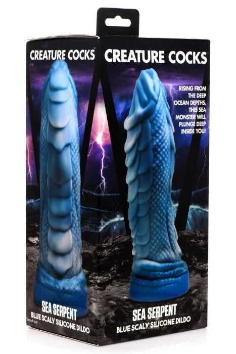 thin flexible dildo-Creature Cocks ''Sea Serpent'' Scaly Dildo