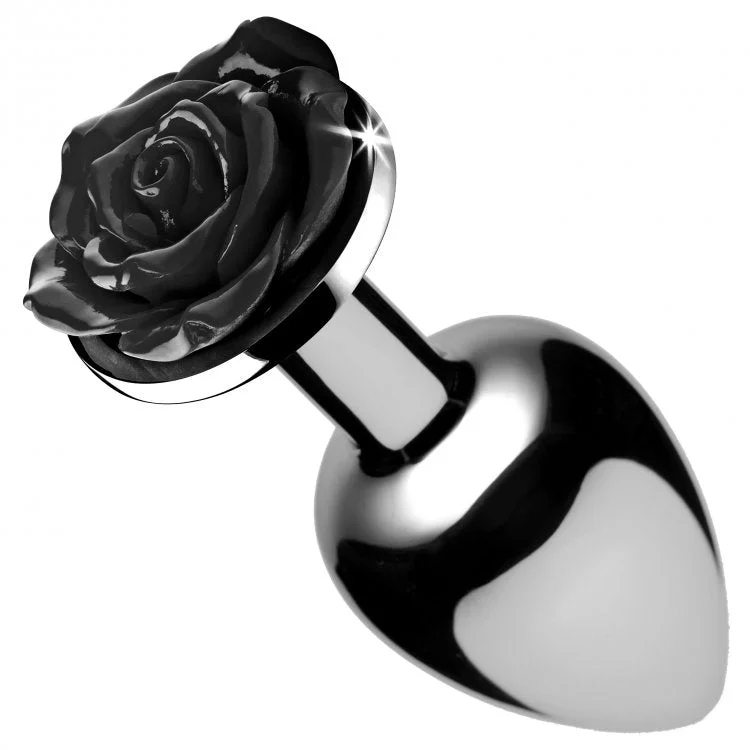 Anal toys for slow calm-Black Rose Anal Plug - Large