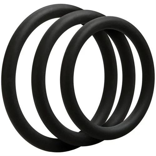 cock ring for performance-Ultra-Stretchy Fun Silicone Rings Set - 3 Flirty Sizes