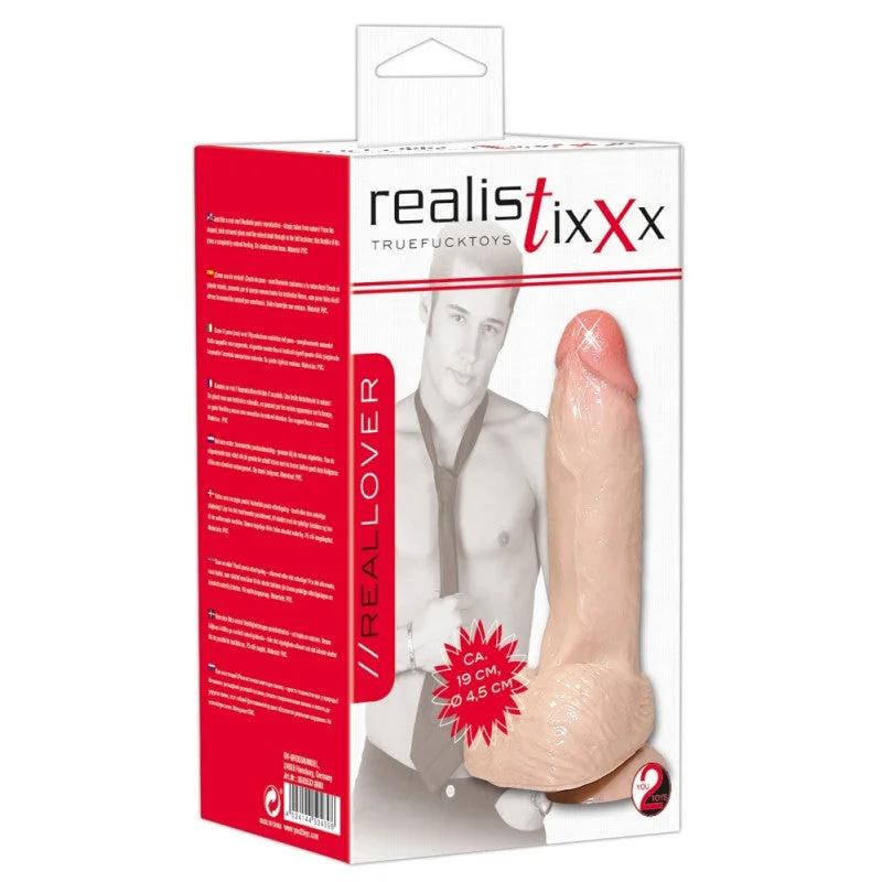 textured blue dildo-Realistixxx - Realistixxx Real Lover Dildo