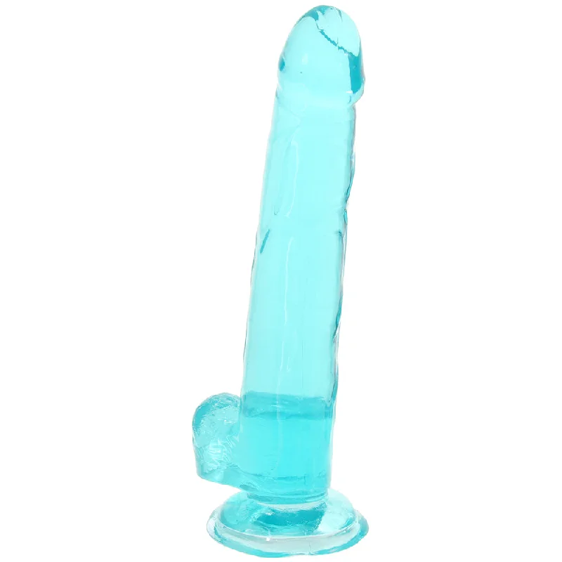 smooth silicone dildo-Size Queen 8 Inch Jelly Dildo in Teal