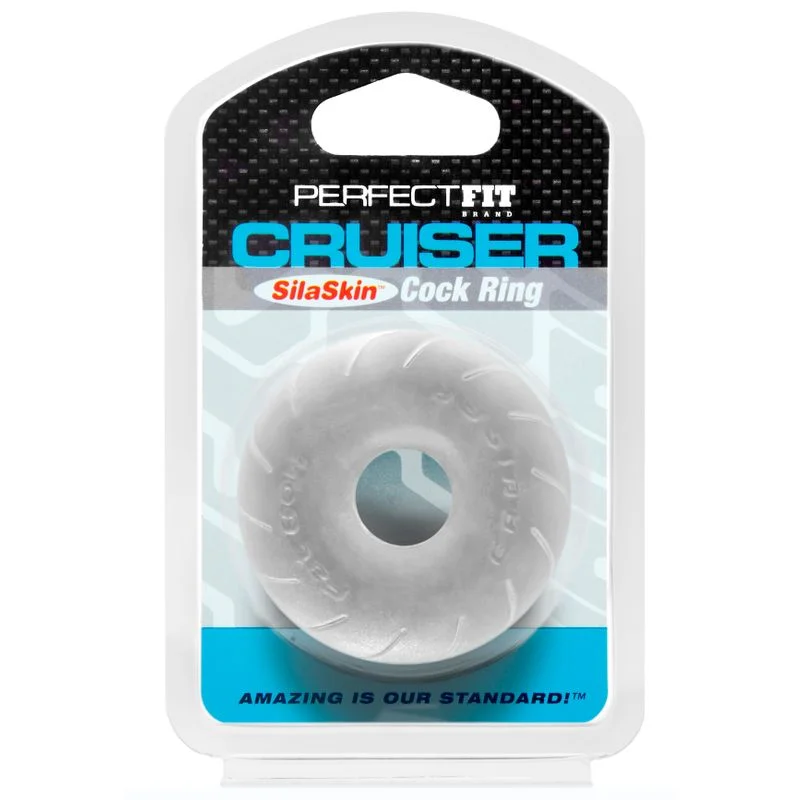 cock ring size styles-Cruiser Ring 2.5in SilaSkin Clear