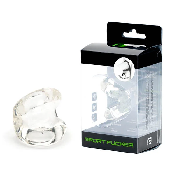 cock ring for couple joy-Sport Fucker Trainer Ring - Clear Cock & Ball Ring