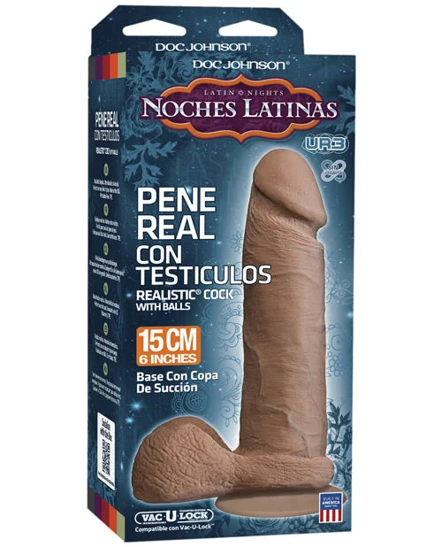 green smooth dildo-Noches Latinas Ultraskyn Pene Real Con Testiculos 6 " - Caramel