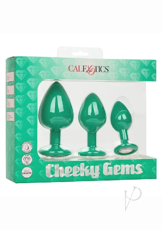 Anal toys with smooth edges-Cheeky Gems Kit Green