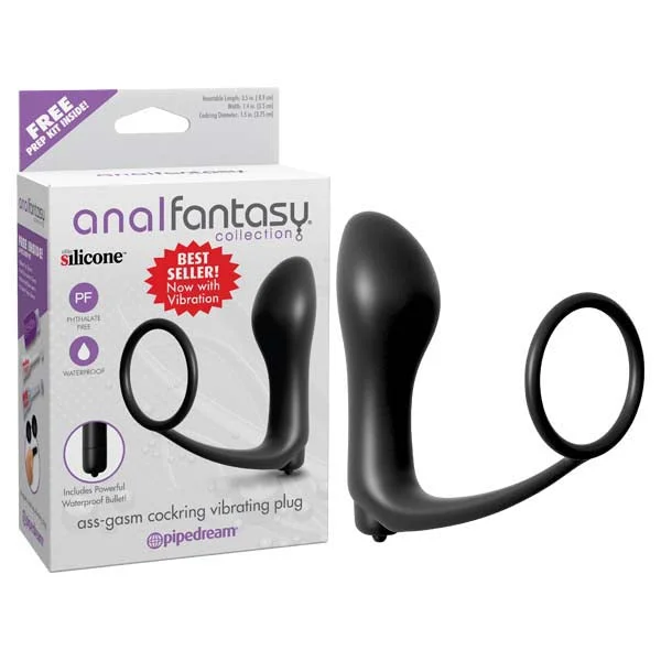 Anal toys for discreet carry-Anal Fantasy Collection Ass-gasm Cock Ring Butt Plug -