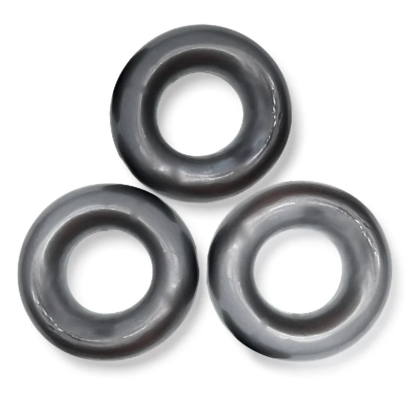 cock ring for erotic nights-Oxballs Fat Willy Jumbo Cock Rings 3 Pack Steel