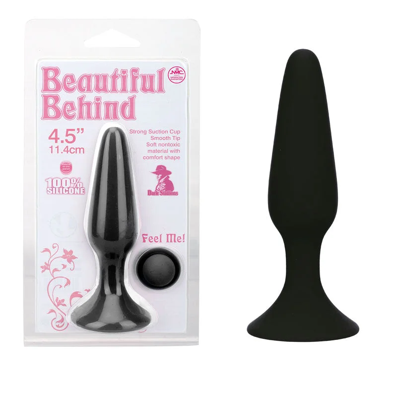 Anal toys for starter ease-Beautiful Behind - Black 11.5 cm Butt Plug