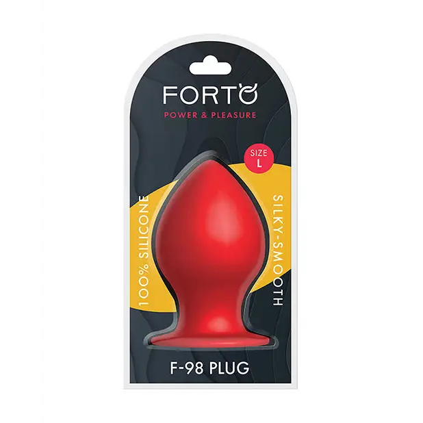 Anal toys with smooth edges-Forto F-98 Cone Silicone Anal Plug