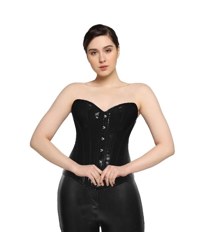 corset dress gothic design-Midnight Empress PVC Overbust Corset - Wholesale