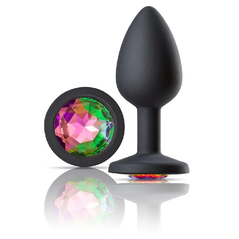 Anal toys with stylish look-Cloud 9 Novelties Gems Jeweled Silicone Anal Plug  - Small