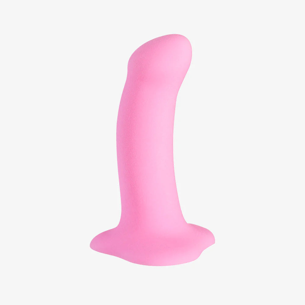 pink thrusting dildo-Fun Factory Amor Stub Silicone Dildo 5 inch Candy Rose Pink includes FREE TOYBAG