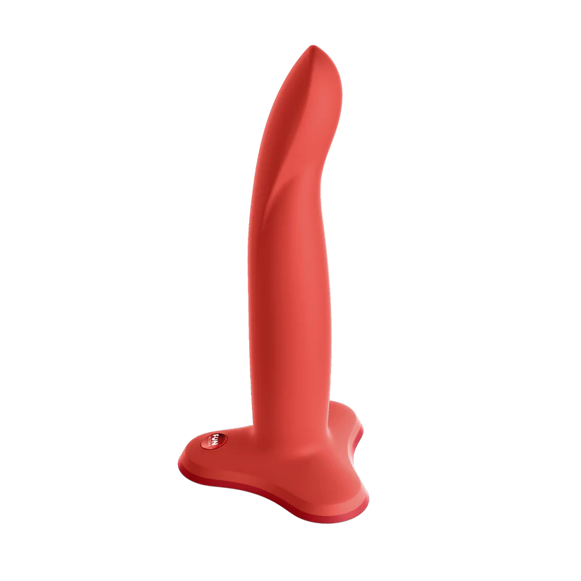 blue double-ended dildo-Fun Factory LIMBA FLEX M Red Bendable Silicone Dildo with Suction Cup with FREE TOYBAG