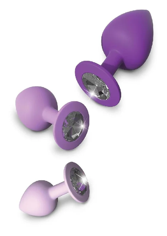 Anal toys with quiet vibrations-Fantasy For Her Her Little Gems Trainer Set Anal Kit 3 Training Size Plugs Waterproof Silicone