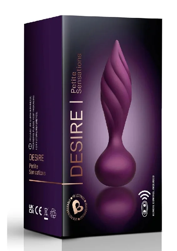 Anal toys for discreet fun-Desire Purple/rose Gold