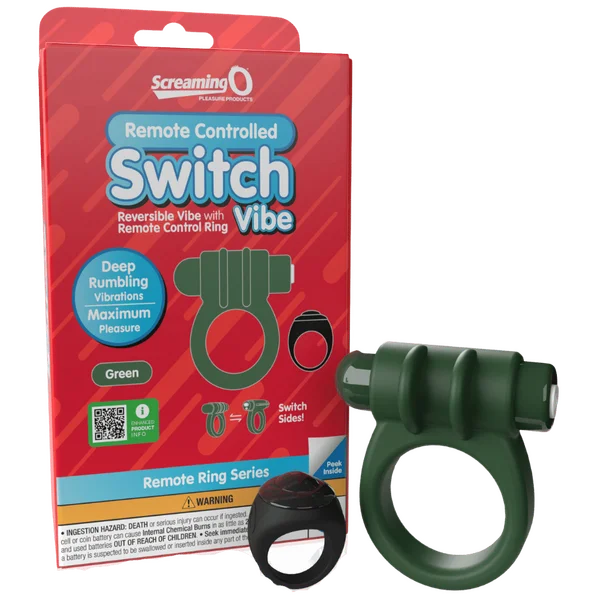 cock ring for prostate health-Remote Control Switch Vibe (Green)