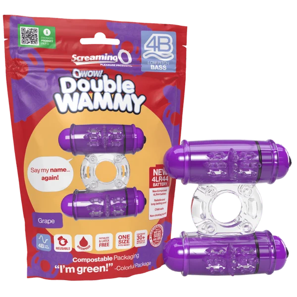 cock ring for light feel-Double Wammy 4B Low Pitch Bass (Grape)