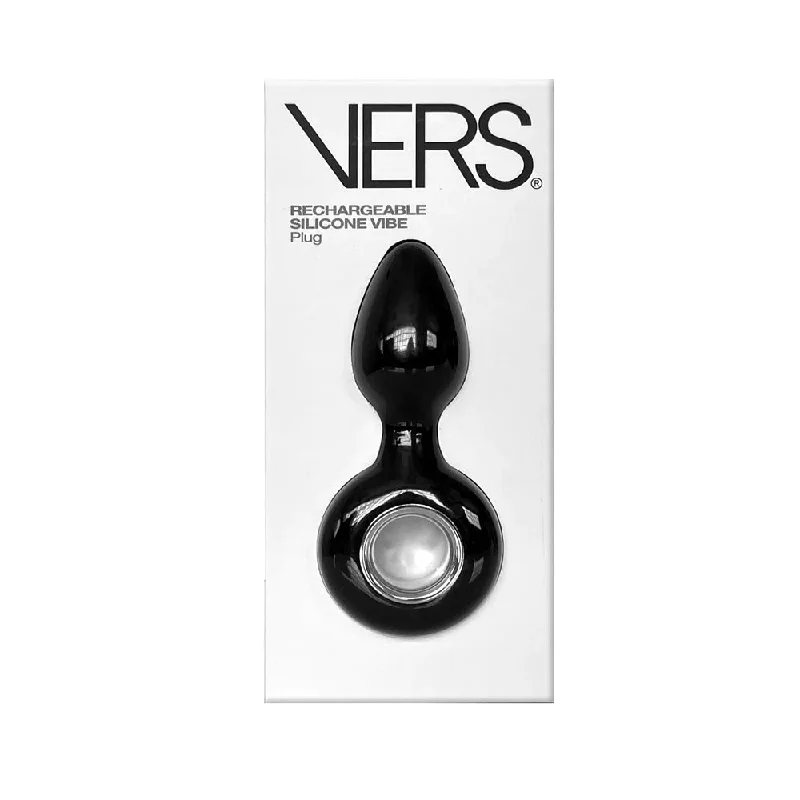 Anal toys with tidy box-VERS Rechargeable Silicone Butt Plug Vibe