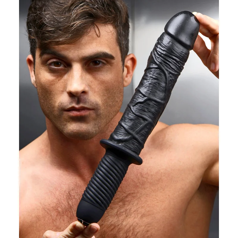 black glass dildo-The Violator - 13 Mode Xl Dildo Thruster