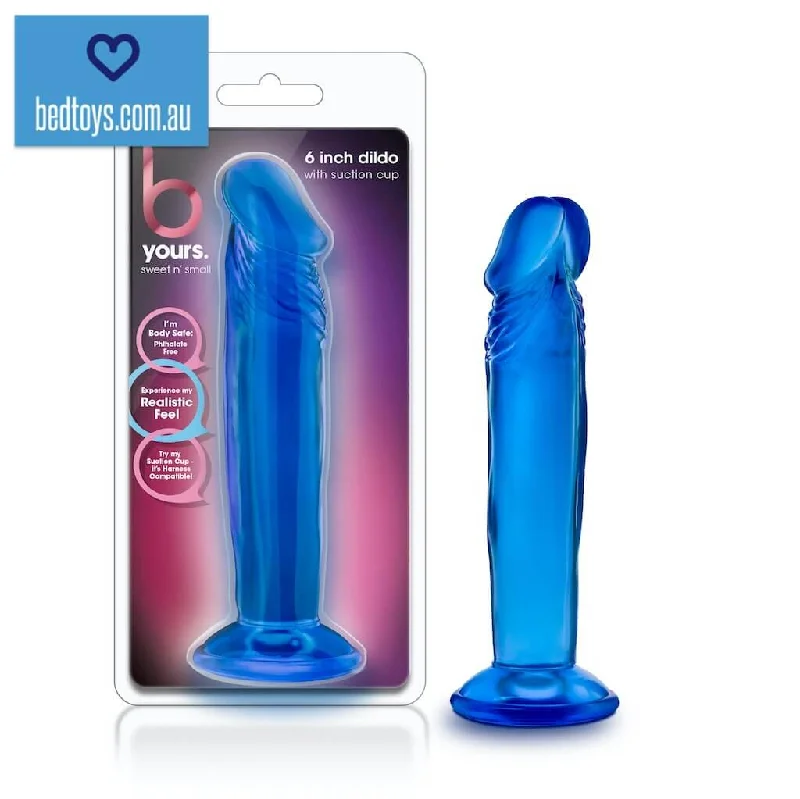 glass multi-speed dildo-B Yours - Sweet n' Small Dildo with Suction Cup - 6 inch