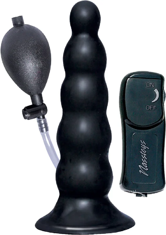 Anal toys with ergonomic shape-Ram Inflatable Vibrating Anal Expander Butt Plug