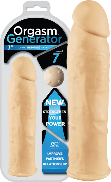 cock ring with extra grip-7" Orgasm Generator (Flesh)