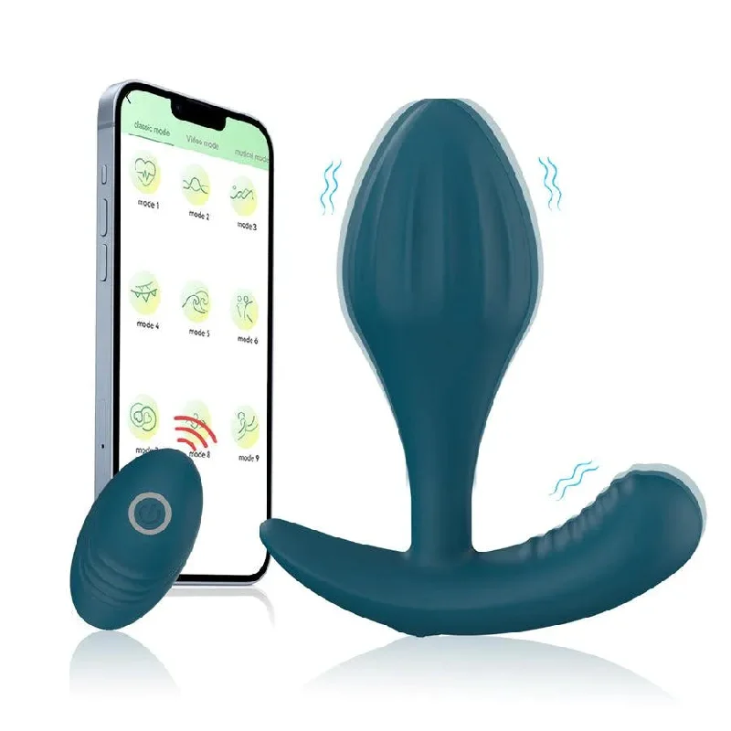 Anal toys with suction cups-Maiya Smart APP Controlled Vibrating Anal Plug