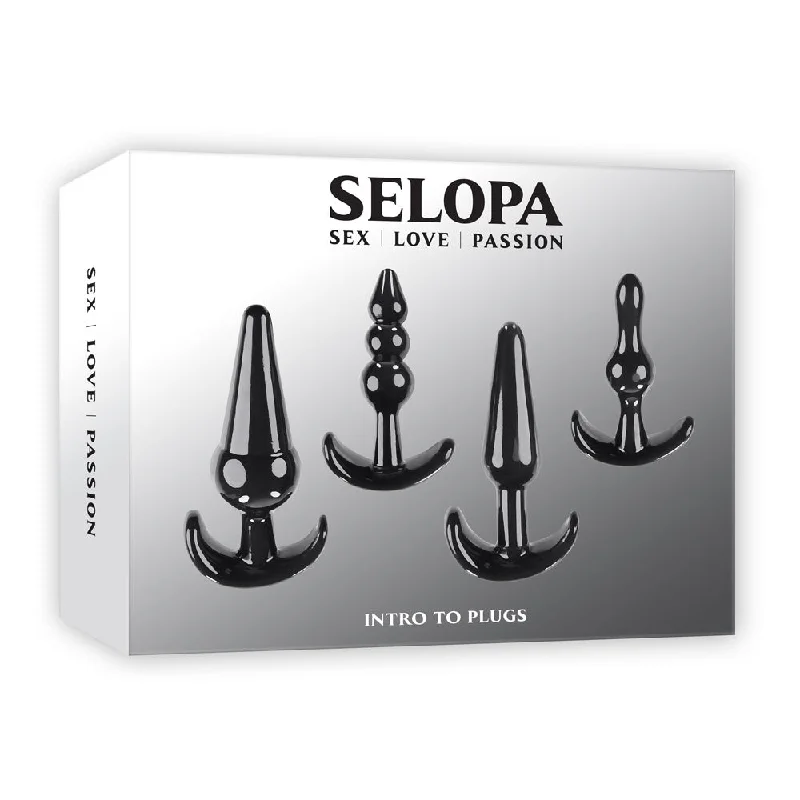 Anal toys with smooth shape-Selopa INTRO TO PLUGS Anal Butt Plug Set