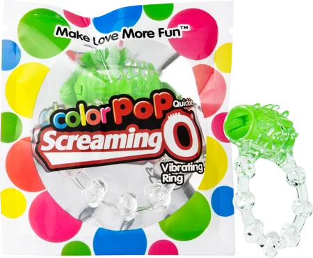 cock ring for partner playtime-Colorpop Quickie Screaming O (Green)