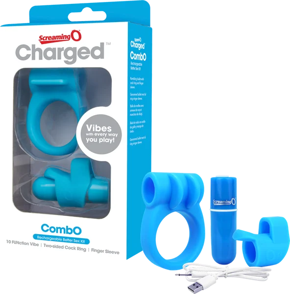 cock ring for sensual joy-Combo Kit #1 (Blue)