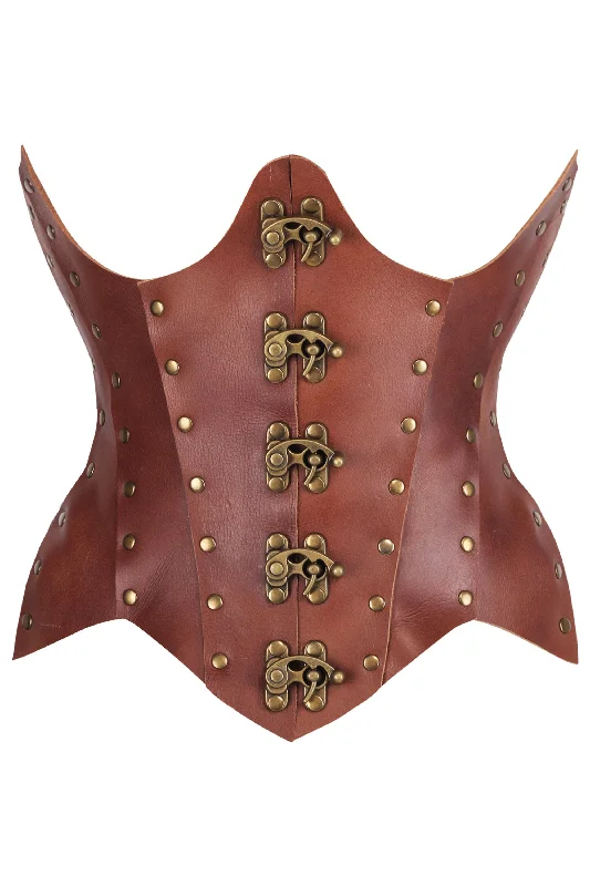 corset with adjustable straps-Handmade Nappa Leather Corset with Antique Brass Detailing – Premium Quality and Craftsmanship