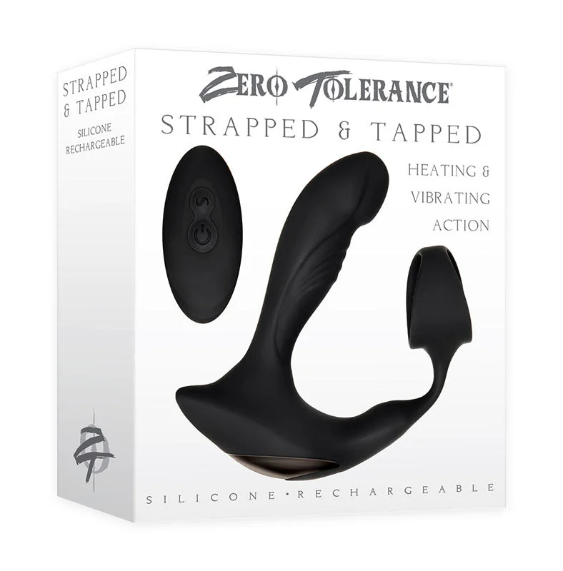 Anal toys with bendy shape-Zero Tolerance Strapped & Tapped Prostate Stimulating Butt Plug and Cock Ring