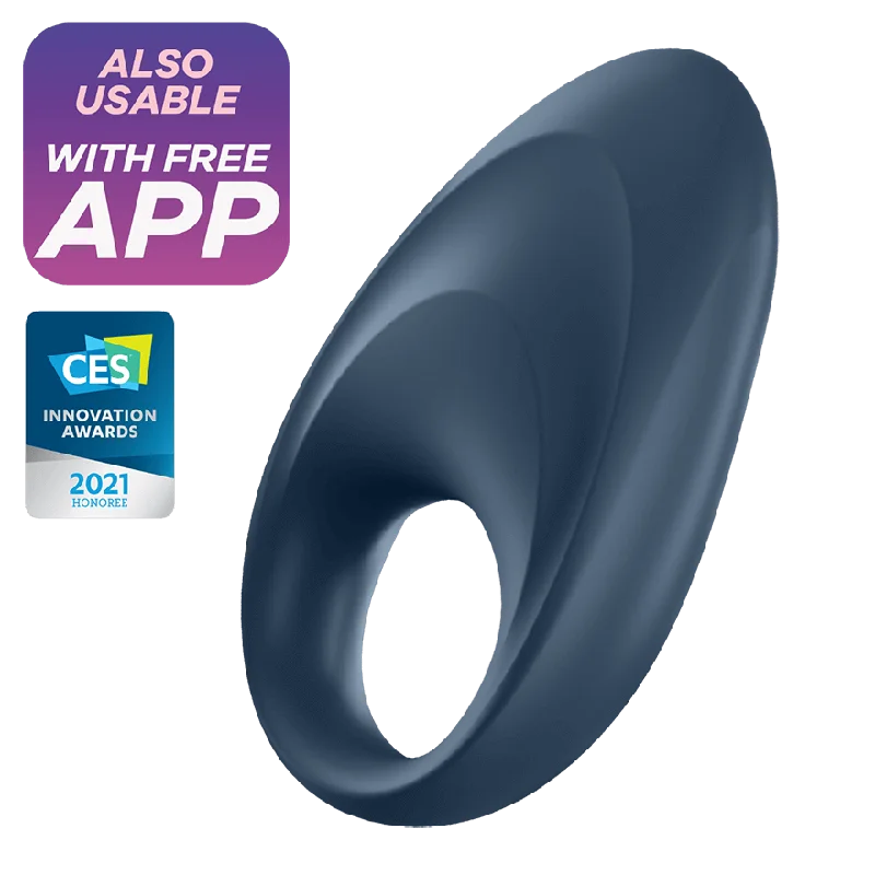 cock ring for gentle vibes-Satisfyer Mighty One Vibrating Cock Ring with Long-Distance App Control