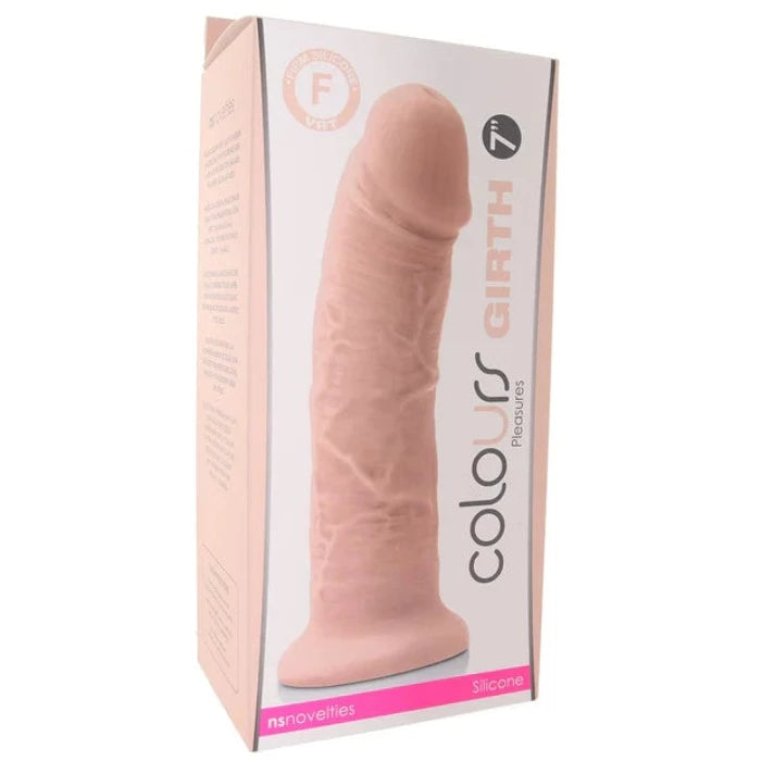 glass large dildo-Colours ''Girth'' Dual Density 7'' Dildo -White