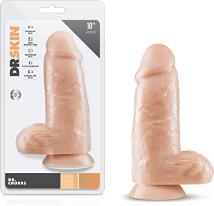 silicone firm dildo-Dr. Skin ''Dr. Chubbs'' Dildo -Vanilla