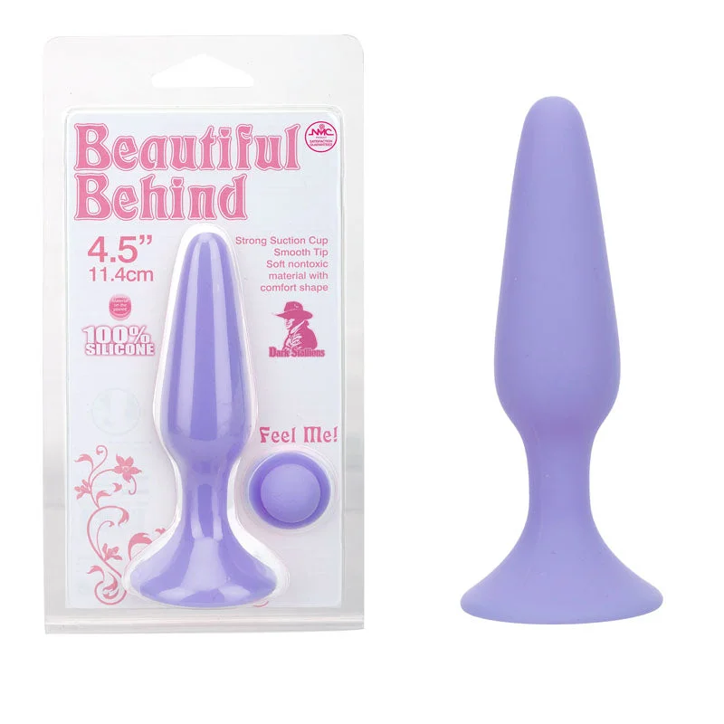 Anal toys with firm suction-Beautiful Behind - Purple 11.5 cm Butt Plug